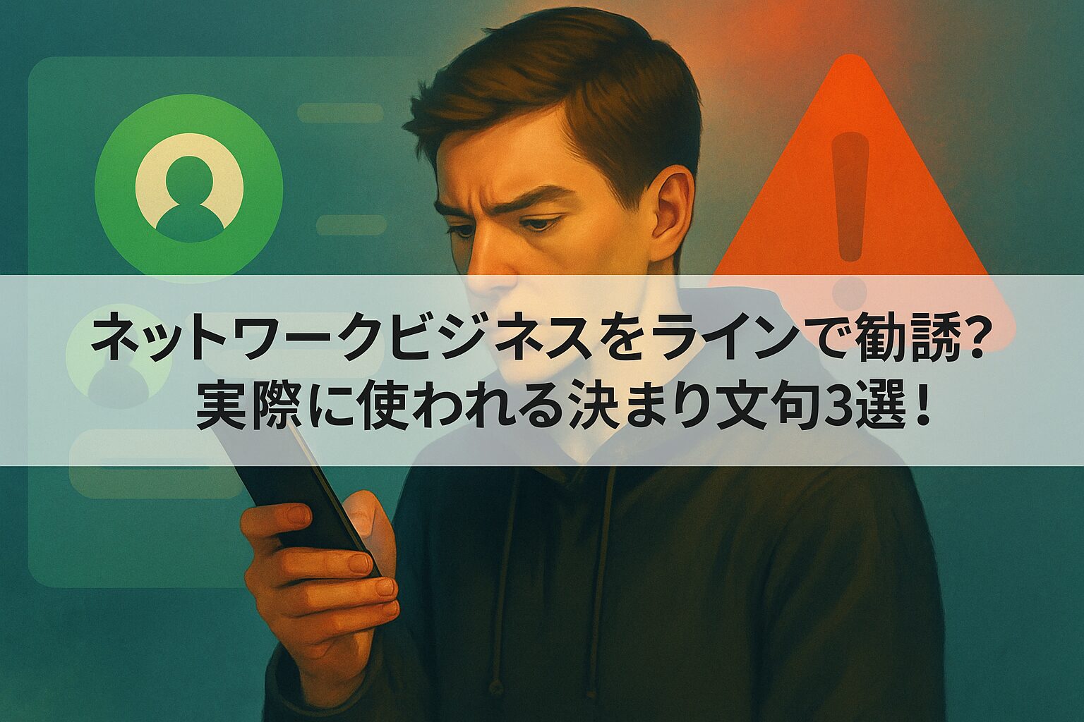 ネットワークビジネスをラインで勧誘？実際に使われる決まり文句3選！